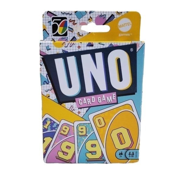 Mattel Other - 1990 UNO Card Game 90s UNO Card Game Board Games 1990 UNO Card Game